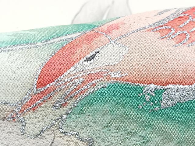 平和屋着物■豪華振袖 駒刺繍 手描き 花鳥文 暈し染め 金銀糸 正絹 逸品 CABM2291xe