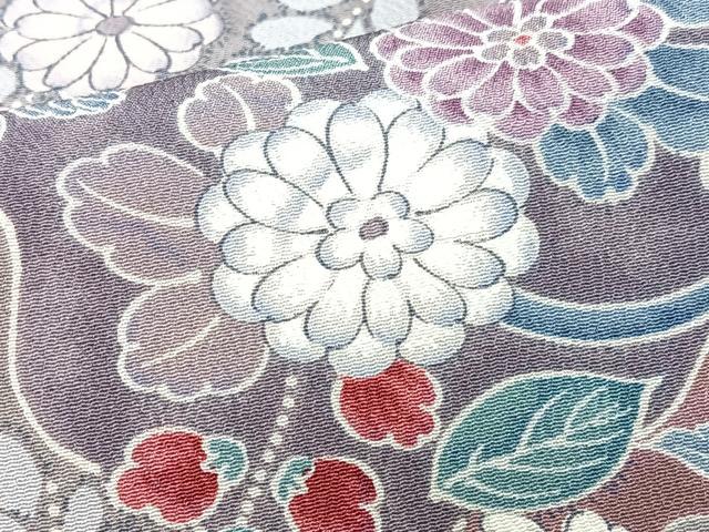 平和屋着物■上質な小紋 辻が花 藤花房 正絹 逸品 CABM2303xe