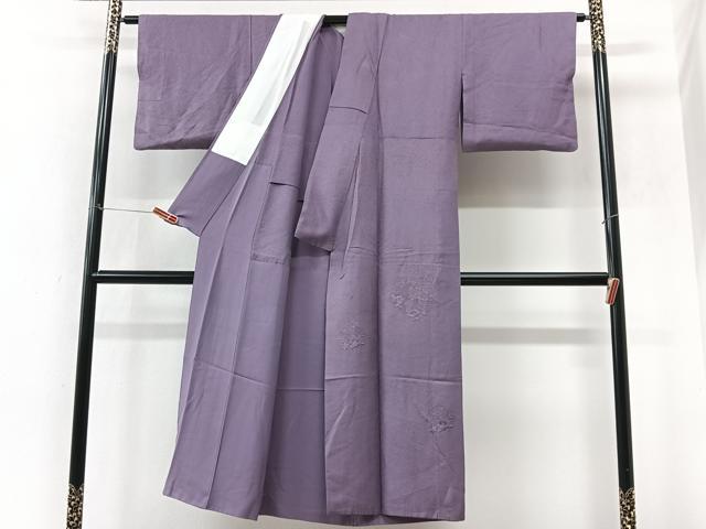 平和屋着物■中国三大刺繍 スワトウ刺繍 総刺繍 色留袖 松皮菱花地紋 古代紫色 胴抜き仕立て 正絹 逸品 CABM2353xe