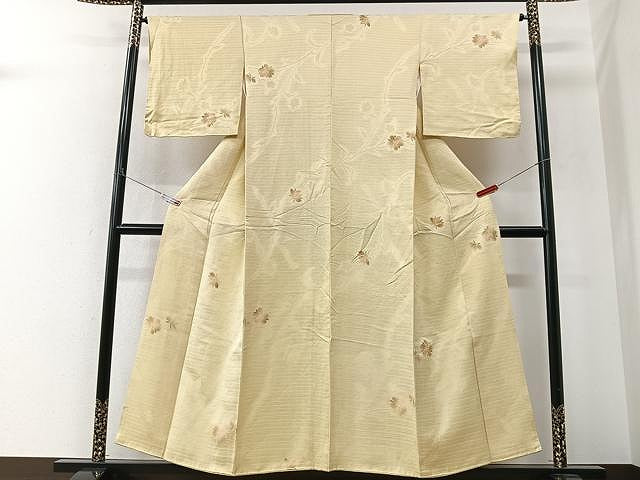 平和屋着物■上質な小紋 舞花文 正絹 逸品 CABM2368xe
