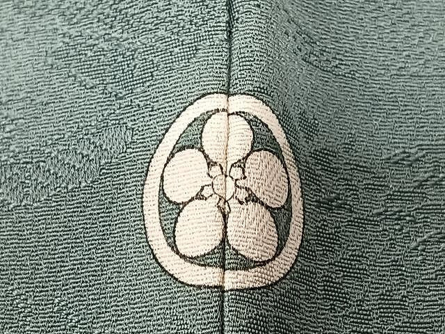 平和屋着物■上質な色無地 風景地紋 薄青色 正絹 逸品 CABM2370xe