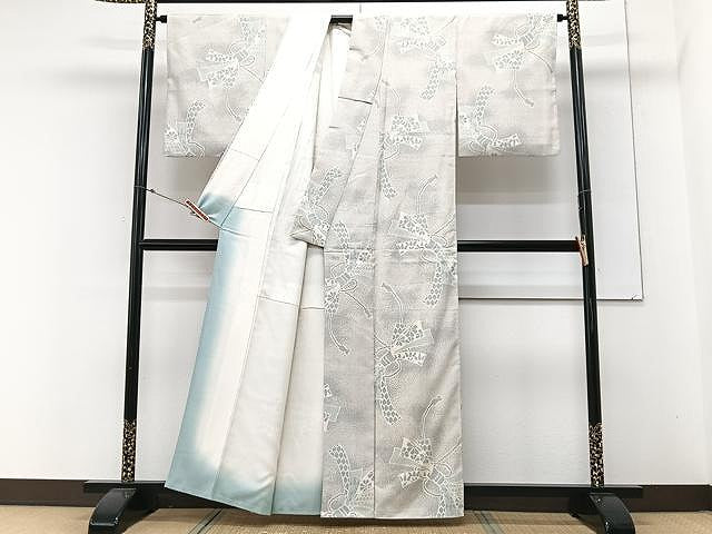 平和屋着物■上質な小紋 結び紐文 正絹 逸品 CABM2381xe