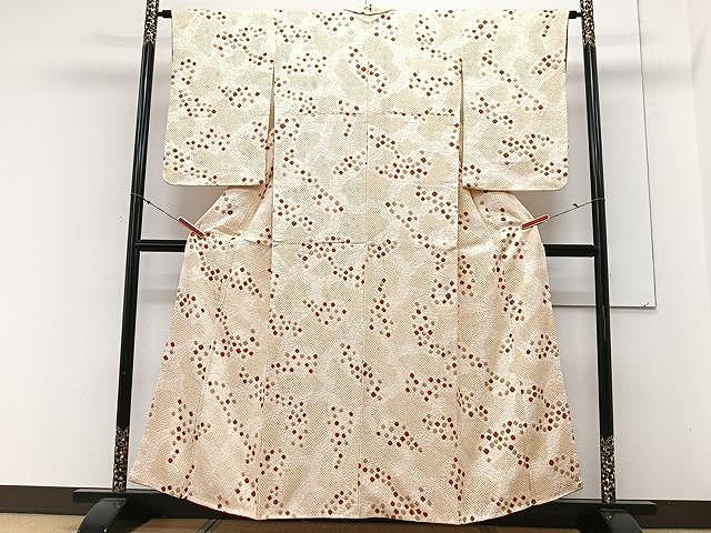 平和屋着物■上質な小紋 総絞り 正絹 逸品 CABM2386xe