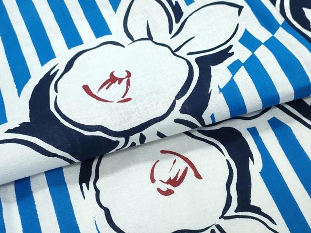 平和屋着物∴夏物 浴衣 枝椿 綿 逸品 未使用 CABM2405ng
