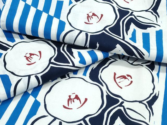 平和屋着物∴夏物 浴衣 枝椿 綿 逸品 未使用 CABM2405ng