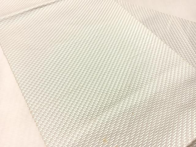 平和屋着物●本場筑前博多織 八寸名古屋帯 市松柄 紫水晶色 正絹 逸品 CABM2834vp