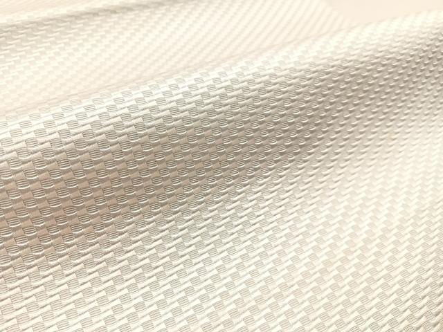 平和屋着物●本場筑前博多織 八寸名古屋帯 市松柄 紫水晶色 正絹 逸品 CABM2834vp