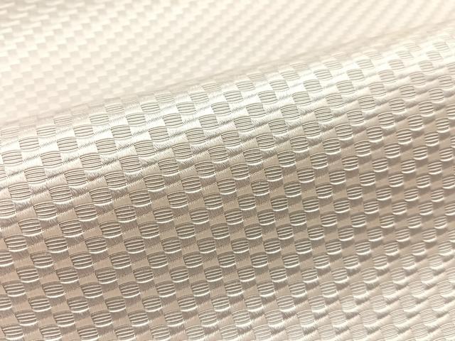平和屋着物●本場筑前博多織 八寸名古屋帯 市松柄 紫水晶色 正絹 逸品 CABM2834vp