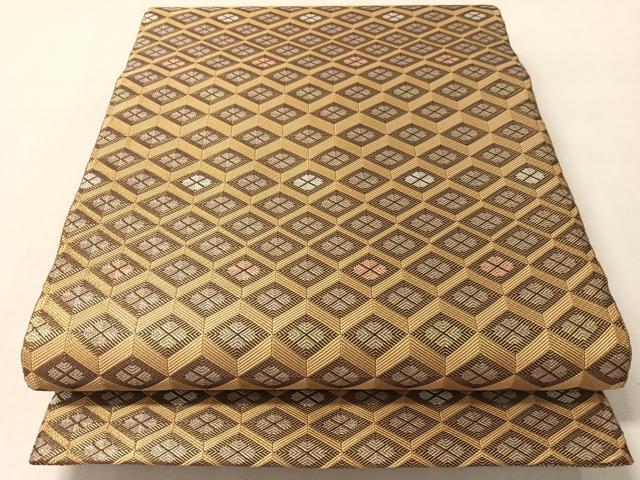 平和屋着物●創作工房 伝統工芸士 古賀勝幸 佐賀錦 本場筑前博多織 全通柄袋帯 上石鈴代 鍋島錦 本草木染 博多金ラベル 未使用 CABM2872vp
