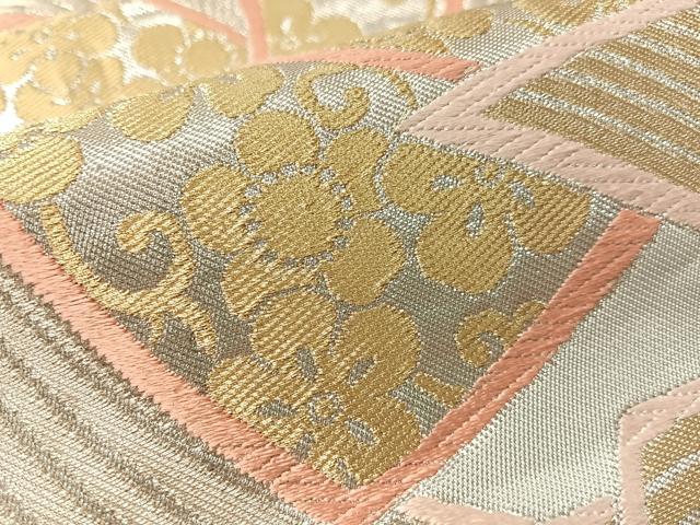 平和屋着物●西陣 川島織物 六通柄 本袋帯 熨斗吉祥花文 金銀糸 正絹 逸品 CABM2886vp