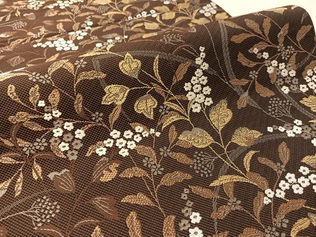 平和屋着物●西陣 高島織物謹製 六通柄袋帯 唐織 草花文 金糸 証紙付き 正絹 逸品 未使用 CABM2898vp