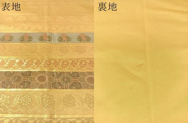 平和屋着物●西陣織 陰山織物謹製 箔屋清兵衛 六通柄袋帯 名物裂間道 金糸 正絹 逸品 CABM2908vp
