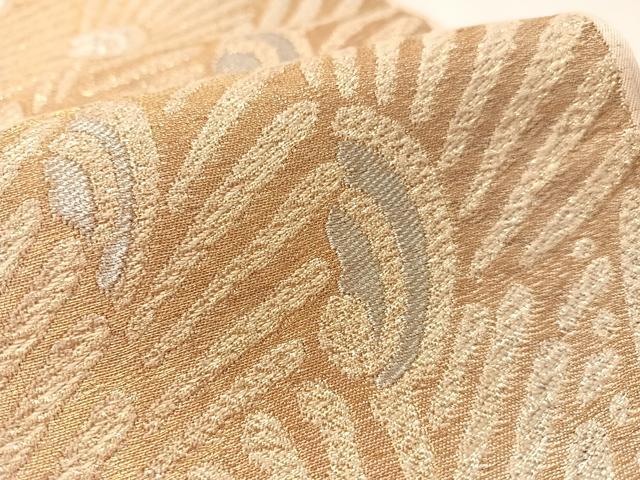 平和屋着物●西陣 川島織物 六通柄 本袋帯 幾何学文 金銀糸 正絹 逸品 CABM2922vp