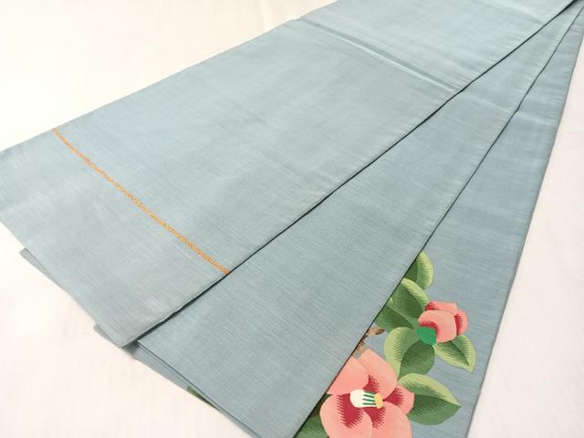 平和屋着物●爪掻き本綴れ 太鼓柄袋帯 枝椿 正絹 逸品 CABM2946vp