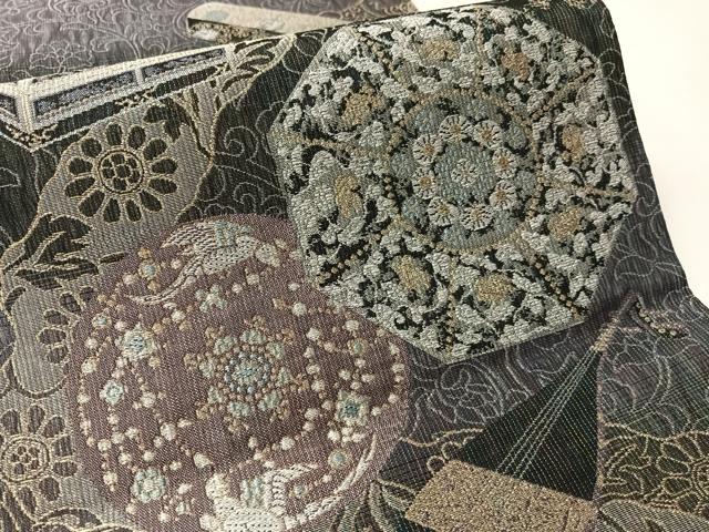 平和屋着物▽両面 全通全景袋帯 スリーシーズン 春夏秋 正倉院宝物八拾八紋様 金糸 正絹 逸品 CABM2960vp