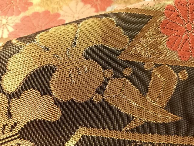 平和屋着物●西陣 川島織物 六通柄 本袋帯 唐織 松皮宝尽し花文 金糸 正絹 逸品 CABM2969vp