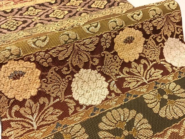 平和屋着物●両面 全通柄袋帯 作家物 金華山織 百重 モール さが美扱い 正絹 逸品 CABM2979vp