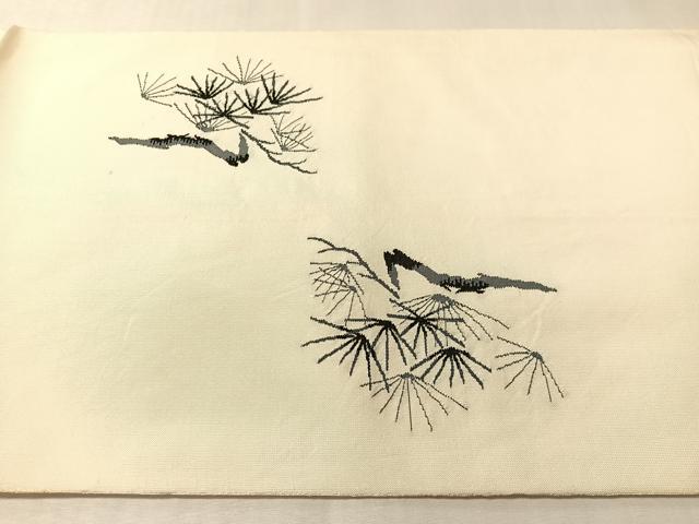 平和屋着物●太鼓柄袋帯 松 正絹 逸品 CABM2994vp