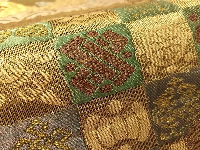 平和屋着物●銀座きしや 六通柄袋帯 荒磯 金銀糸 正絹 逸品 CABM3010vp