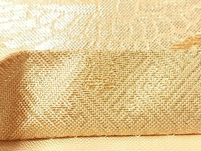 平和屋着物●西陣 川島織物 六通柄 本袋帯 変わり七宝花文 金糸 正絹 逸品 CABM3060vp