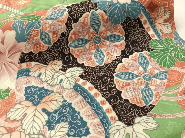 平和屋着物●アンティーク 大正ロマン 丸帯 花鼓文 正絹 逸品 CABM3115vp