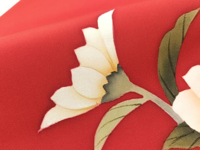 平和屋着物●塩瀬 九寸名古屋帯 手描き 枝花文 金彩 正絹 逸品 CABM3179vp