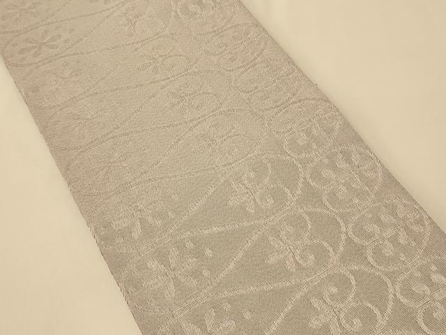平和屋着物●両面 半幅帯 水玉文/抽象文 黒地 CABM3389ak