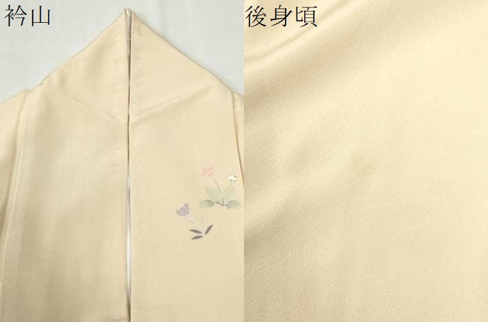 平和屋着物●訪問着 作家物 地紙短冊草花文 暈し染め 金彩 ロング丈 正絹 逸品 CABM3620yc