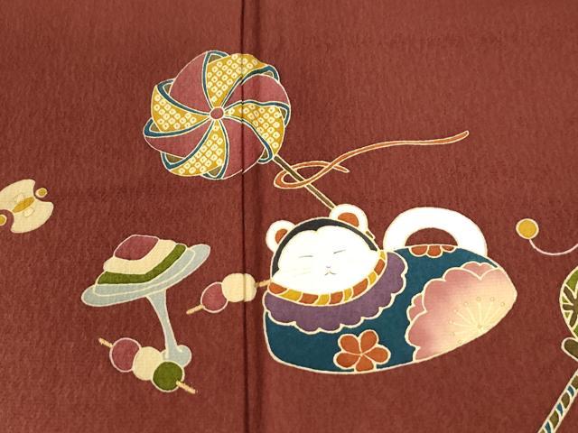 平和屋着物●訪問着 玩具文 暈し染め 金彩 正絹 逸品 CABM3625yc