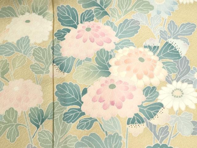 平和屋着物●訪問着 友禅 作家物 枝菊文 暈し染め 正絹 逸品 CABM3638yc