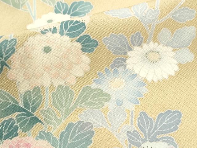 平和屋着物●訪問着 友禅 作家物 枝菊文 暈し染め 正絹 逸品 CABM3638yc