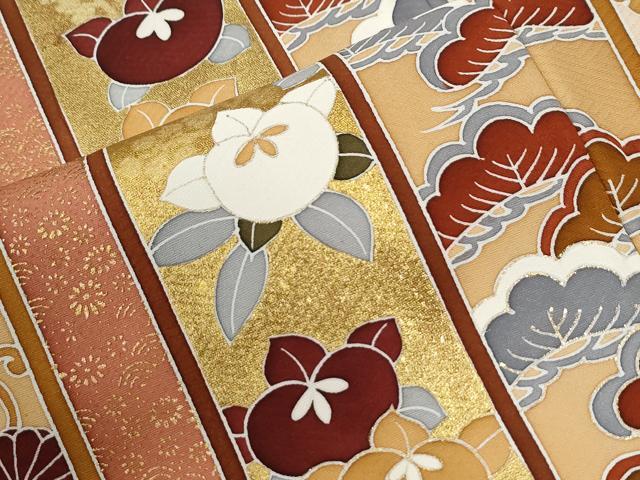 平和屋着物●訪問着 吉祥桐花松唐草文 金彩 正絹 逸品 CABM3639yc