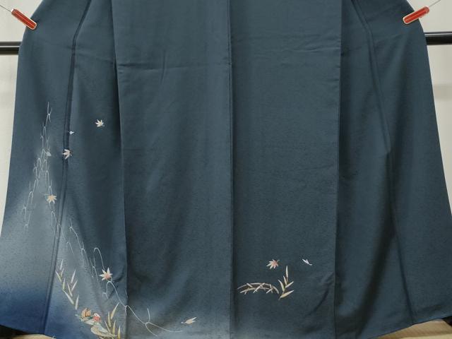 平和屋着物●訪問着 楓網目鴛鴦文 暈し染め 金彩 正絹 逸品 CABM3652yc