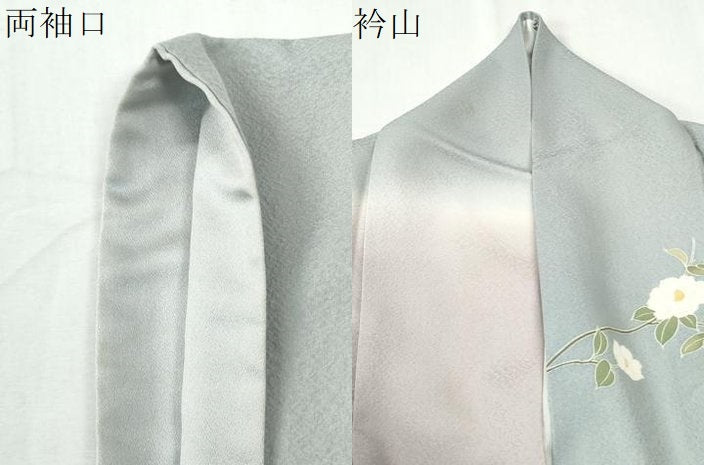 平和屋着物●訪問着 友禅 枝牡丹 暈し染め 金彩 正絹 逸品 CABM3665yc