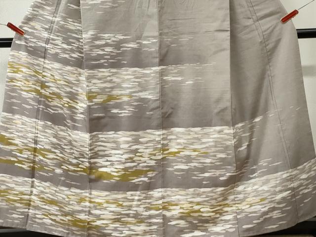 平和屋着物●訪問着 紬地 霞文 正絹 逸品 CABM3676yc