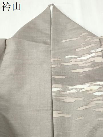 平和屋着物●訪問着 紬地 霞文 正絹 逸品 CABM3676yc