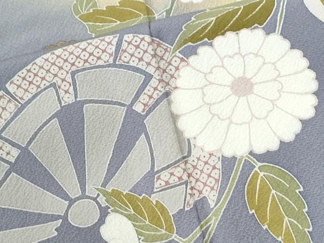 平和屋着物●豪華振袖 片輪車枝菊文 暈し染め 金彩 正絹 逸品 CABM3694yc