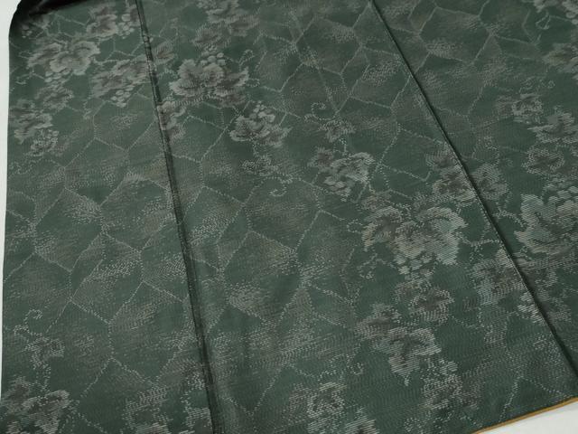 平和屋着物●本場大島紬 葡萄蔦の葉文 大山謹製 さが美扱い 証紙・証明書付き 正絹 逸品 CABM3726yc