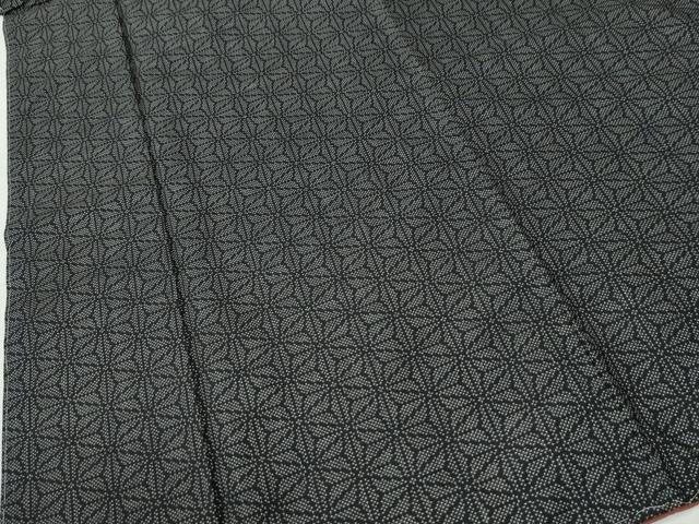 平和屋着物●本場大島紬 7マルキ 麻の葉文様 正絹 逸品 未使用 CABM3730yc