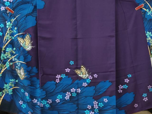平和屋着物●豪華振袖 牡丹花蝶文 金銀彩 正絹 逸品 CABM3741yc
