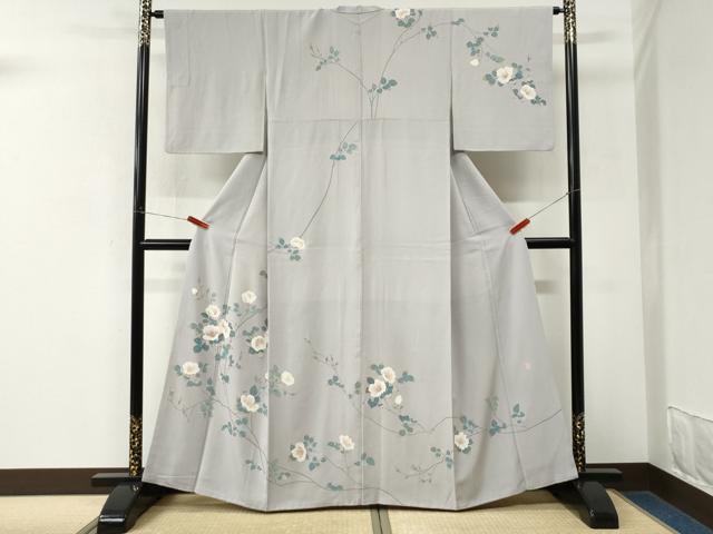 平和屋着物●訪問着 友禅 作家物 枝花文 正絹 逸品 CABM3764yc