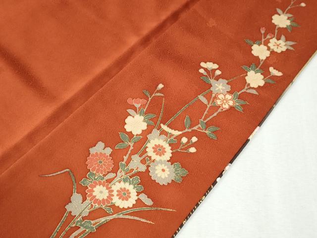 平和屋着物●訪問着 駒刺繍 文箱浜松花文 暈し染め 金彩 正絹 逸品 CABM3773yc