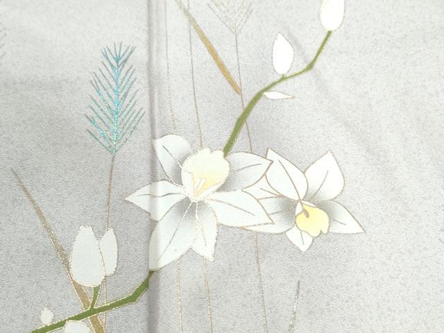 平和屋着物●訪問着 枝花文 暈し染め 金彩 正絹 逸品 CABM3777yc