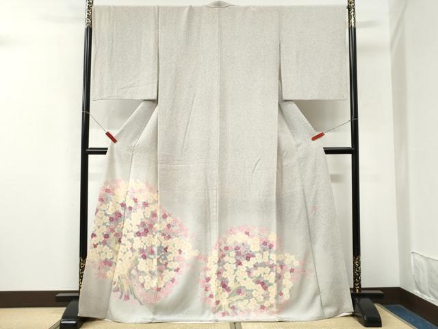 平和屋着物●本加賀友禅作家 清藤武二 色留袖 枝梅文 ロング丈 正絹 逸品 CABM3785yc