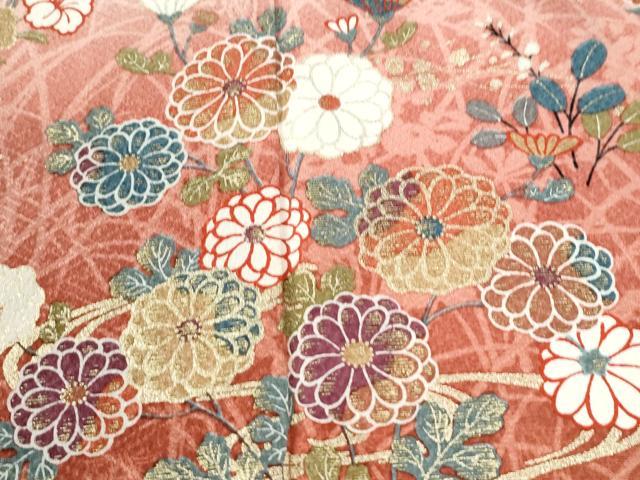 平和屋着物●訪問着 流水花蝶文 暈し染め 金彩 正絹 逸品 CABM3787yc