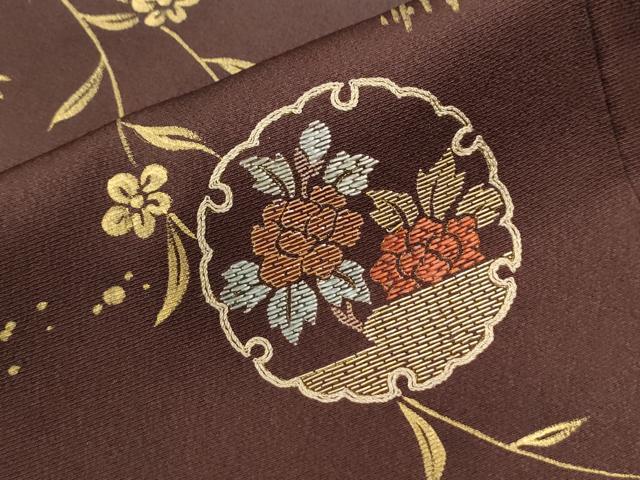 平和屋着物●訪問着 刺繍 雪輪草花文 暈し染め 金彩 正絹 逸品 CABM3803yc