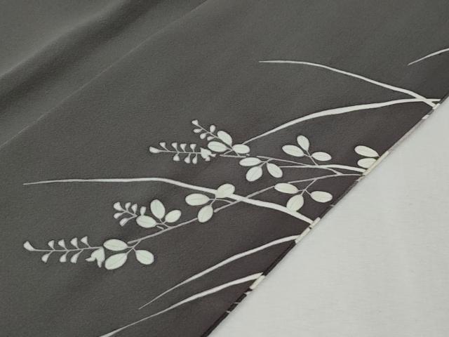 平和屋着物●訪問着 駒刺繍 短冊草花文 暈し染め 金彩 鬼しぼ縮緬 正絹 逸品 未使用 CABM3804yc