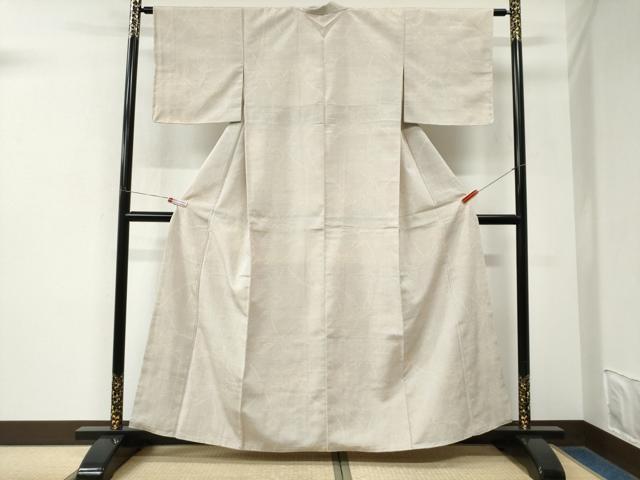 平和屋着物●本塩沢 110亀甲 草花文 正絹 逸品 未使用 CABM3816yc
