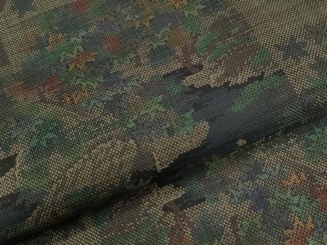 平和屋着物●本場大島紬 9マルキ 色紙重ね霞草花文 正絹 逸品 未使用 CABM3820yc