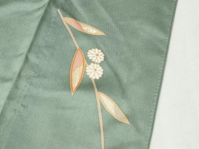平和屋着物●訪問着 雪輪牡丹枝花文 金彩 正絹 逸品 未使用 CABM3824yc